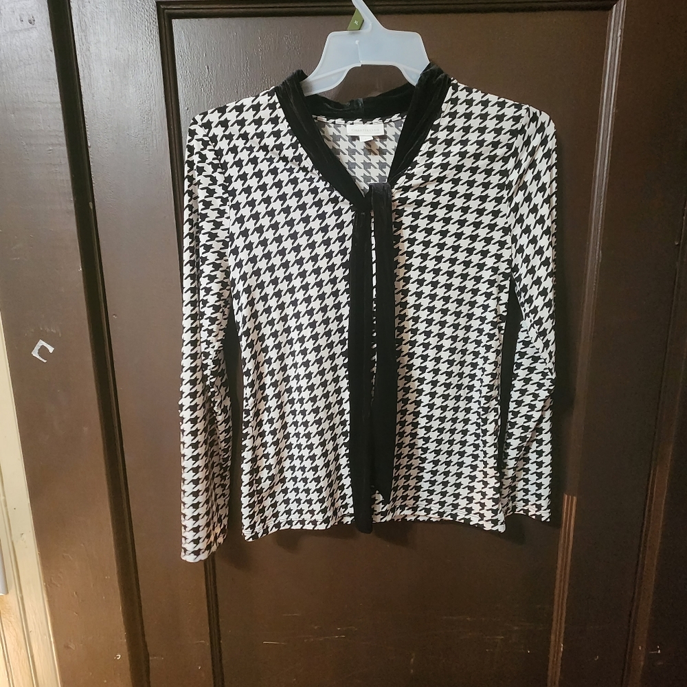 Charter Club Size S,Color Black&White  Long Sleeves